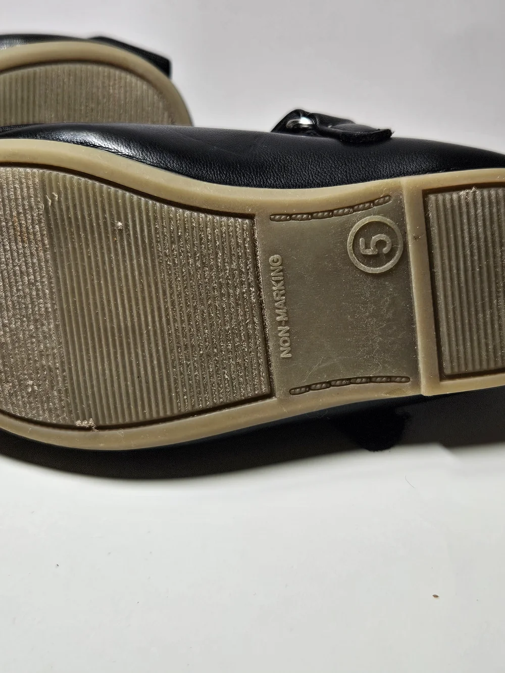 Cherokee Toddler Girls Black Mary Jane Dress Shoes Ribbed Bow Strap Size 5
